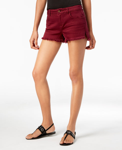 Vanilla Star Juniors Frayed Ripped Denim Shorts